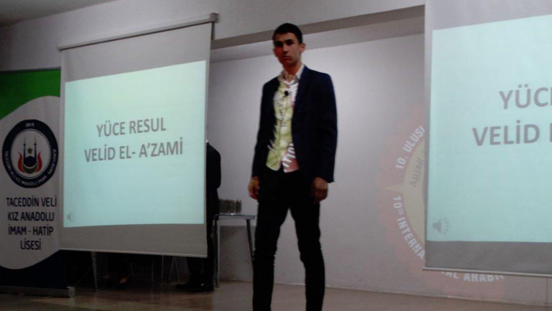 Tacettin Veli Kız Anadolu İmam Hatip Lisesi Arapça Şiir Yarışması