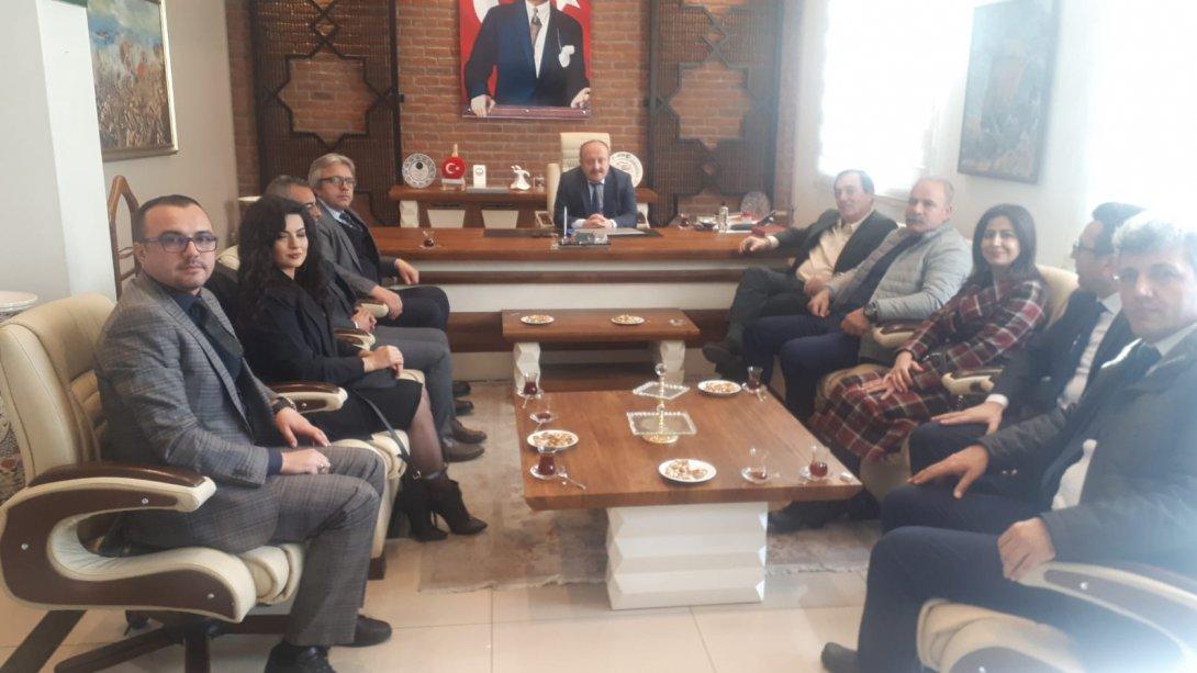 Prof Dr. Ayhan Aydın ve EYÜDER Genel Başkanı Adem Çilek ile il yönetimi Ziyareti