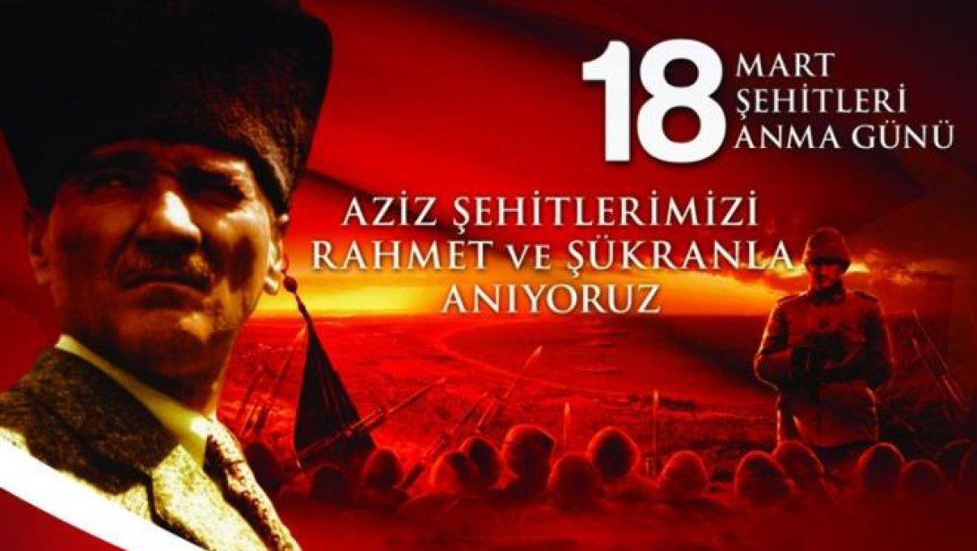18 Mart Çanakkale Zaferi Şehitleri Anma Günü Mesajı