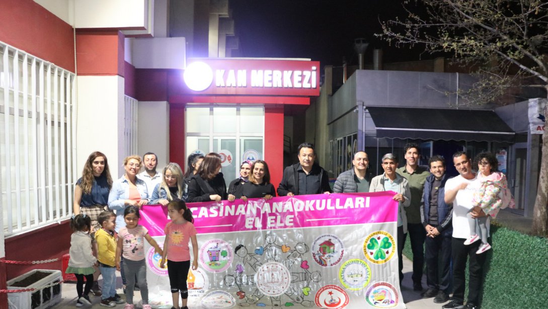 İlçemiz NEFES Projesi kapsamında Erciyes Üniversitesi (ERÜ) Hastaneleri Kan Merkezine Kan Bağışı