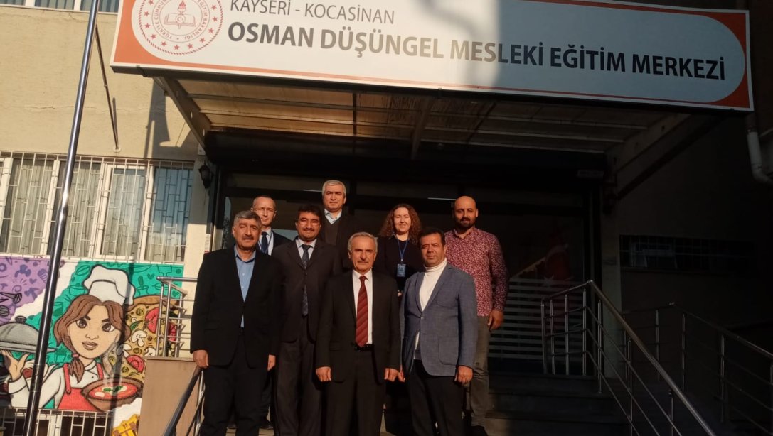İlçe Milli Eğitim Müdür Vekilimiz Sn. Adnan Göllüoğlu, Osman Düşüngel Mesleki Eğitim Merkezini Ziyaret Etti